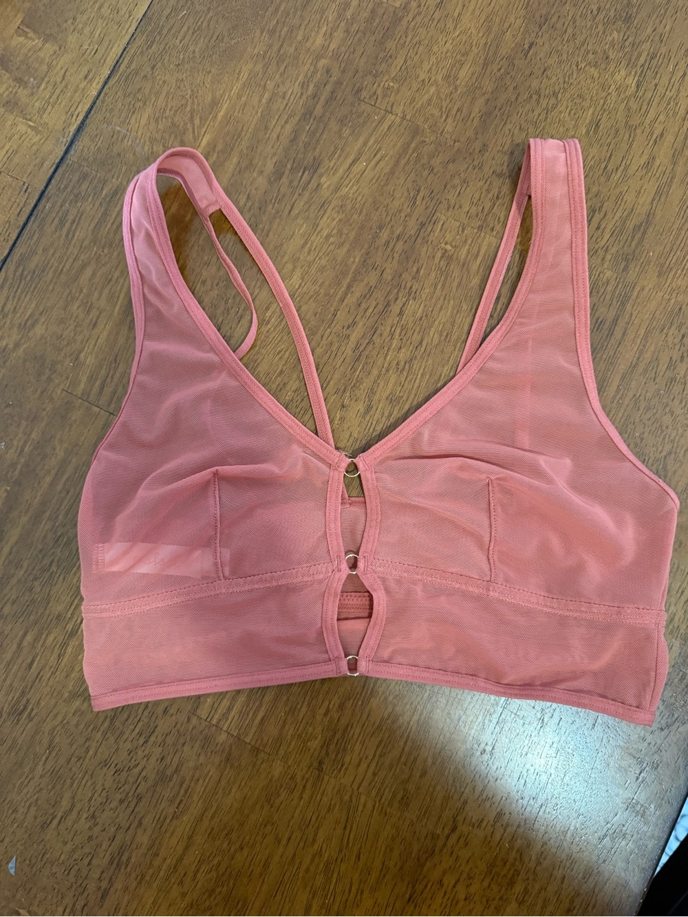 Sheer Bralette - Coral Pink